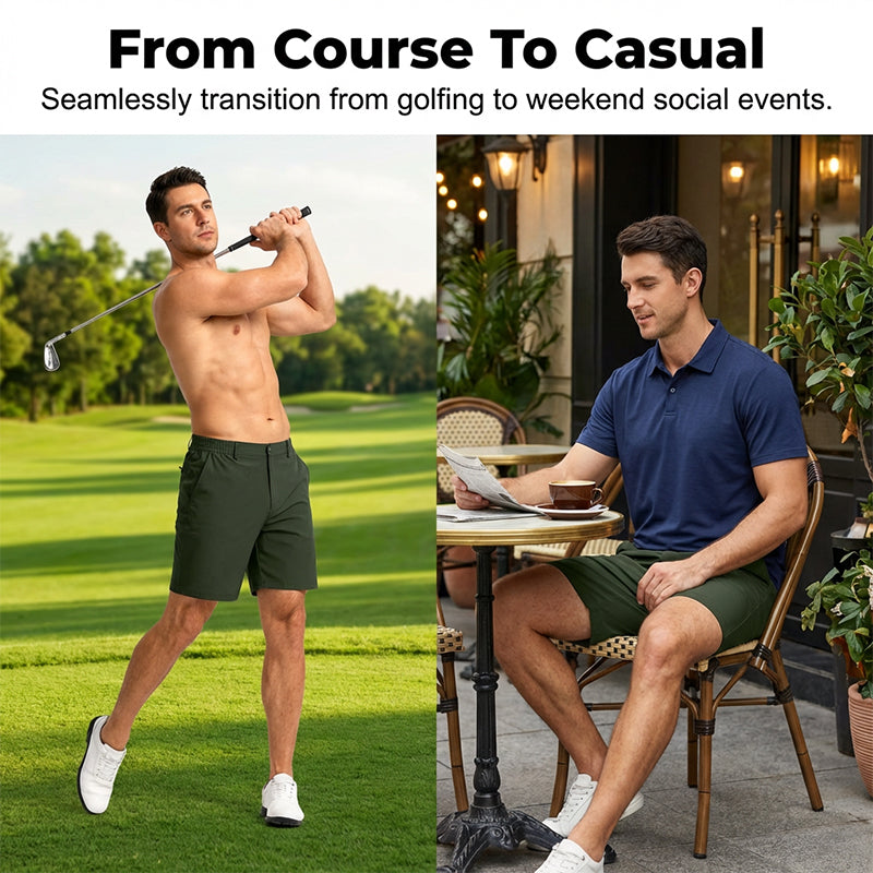 👖 Herren-Performance-Golfshorts mit 4-Wege-Stretch🏌️‍♂️Bleiben Sie bequem und stilvoll ⛳