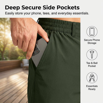 👖 Herren-Performance-Golfshorts mit 4-Wege-Stretch🏌️‍♂️Bleiben Sie bequem und stilvoll ⛳