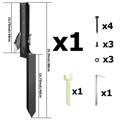 💥✨Limited-time 50% Off ✨ Heavy-Duty Fence Post Repair Kit 🌳Quickly Repair Your Fence 🔧
