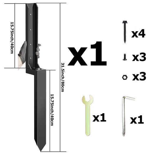 💥✨Limited-time 50% Off ✨ Heavy-Duty Fence Post Repair Kit 🌳Quickly Repair Your Fence 🔧