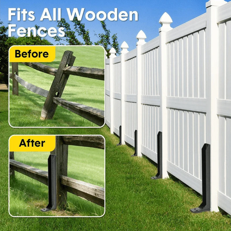 💥✨Limited-time 50% Off ✨ Heavy-Duty Fence Post Repair Kit 🌳Quickly Repair Your Fence 🔧