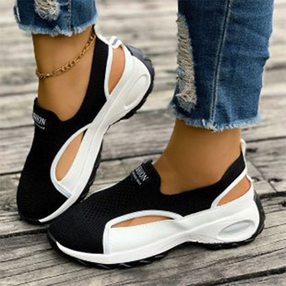 👟 Breathable Cut-out Slip-On Shoes for Women 🌬️Indulge In Effortless Comfort☁️