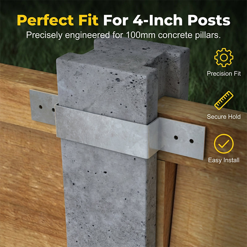 🌬️💨 Say goodbye to wobbly fences! ⚙️Heavy-Duty Z-Brackets for Wood Fencing