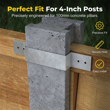 🌬️💨 Say goodbye to wobbly fences! ⚙️Heavy-Duty Z-Brackets for Wood Fencing