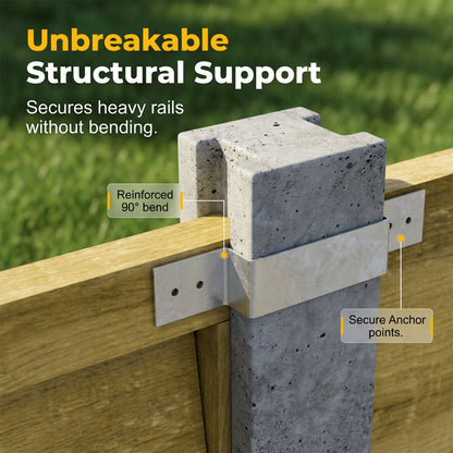 🌬️💨 Say goodbye to wobbly fences! ⚙️Heavy-Duty Z-Brackets for Wood Fencing
