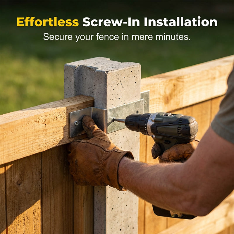 🌬️💨 Say goodbye to wobbly fences! ⚙️Heavy-Duty Z-Brackets for Wood Fencing