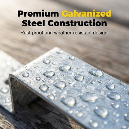 🌬️💨 Say goodbye to wobbly fences! ⚙️Heavy-Duty Z-Brackets for Wood Fencing