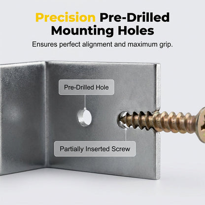 🌬️💨 Say goodbye to wobbly fences! ⚙️Heavy-Duty Z-Brackets for Wood Fencing