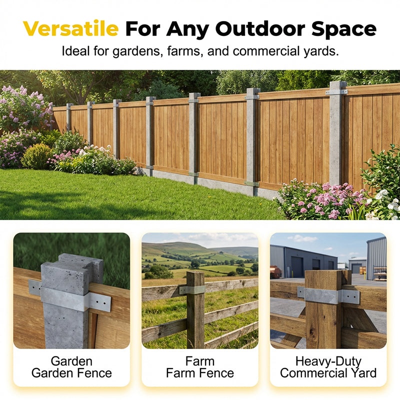 🌬️💨 Say goodbye to wobbly fences! ⚙️Heavy-Duty Z-Brackets for Wood Fencing