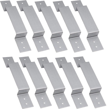 🌬️💨 Say goodbye to wobbly fences! ⚙️Heavy-Duty Z-Brackets for Wood Fencing