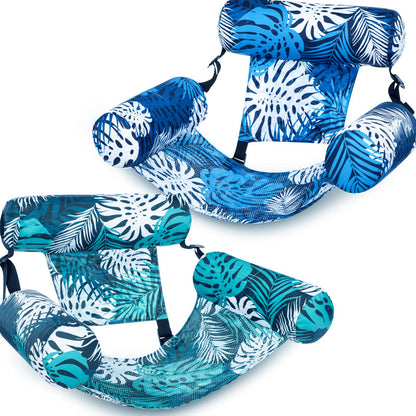 ⏳Time-Limited Special-46% off⏰Inflatable Floating Chair – Tropical Leaf & Ultra-Light 260g 🌊