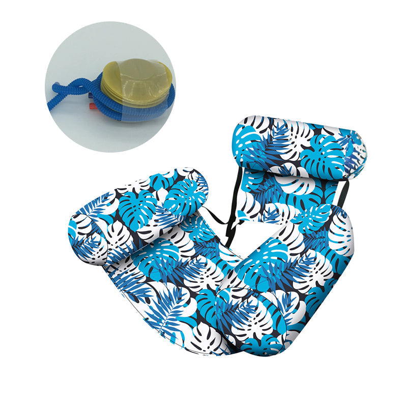 ⏳Time-Limited Special-46% off⏰Inflatable Floating Chair – Tropical Leaf & Ultra-Light 260g 🌊