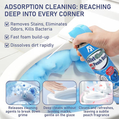 🥳2026 HOT SALE🥳💞50K+ SOLD!💥🧼✨ 50% OFF! Expanding Foam Toilet Cleaner – Reaches hidden corners, removes stains & odors. Leaves a light peach scent. Hygienic & effective. 🍑🛡️
