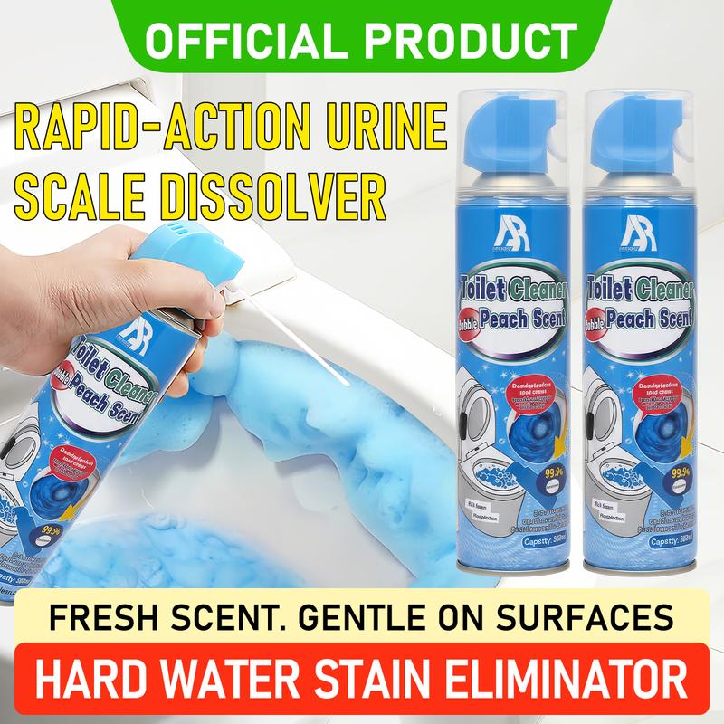 🥳2026 HOT SALE🥳💞50K+ SOLD!💥🧼✨ 50% OFF! Expanding Foam Toilet Cleaner – Reaches hidden corners, removes stains & odors. Leaves a light peach scent. Hygienic & effective. 🍑🛡️