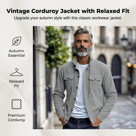 💥✨Limited-time 50% Off Special Offer 🔥 Men's Vintage-Inspired Corduroy Jacket