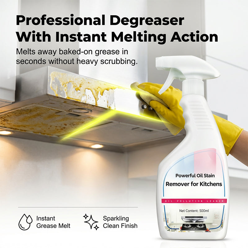 🧼Powerful Oil Stain Remover for Kitchens 🍳Tackle Tough Kitchen Grease Like A Pro✨