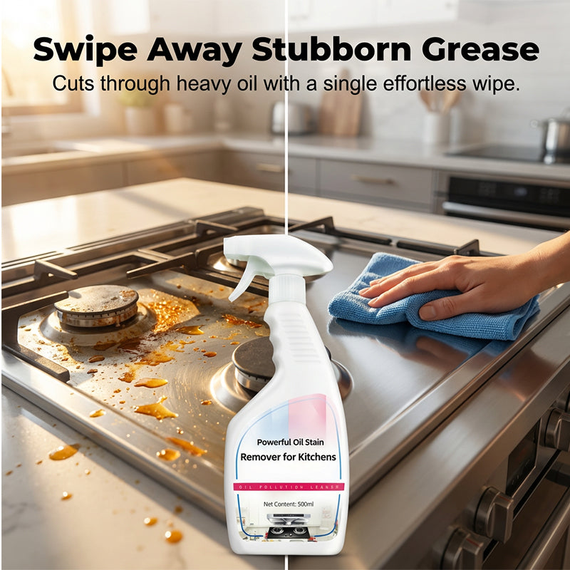 🧼Powerful Oil Stain Remover for Kitchens 🍳Tackle Tough Kitchen Grease Like A Pro✨
