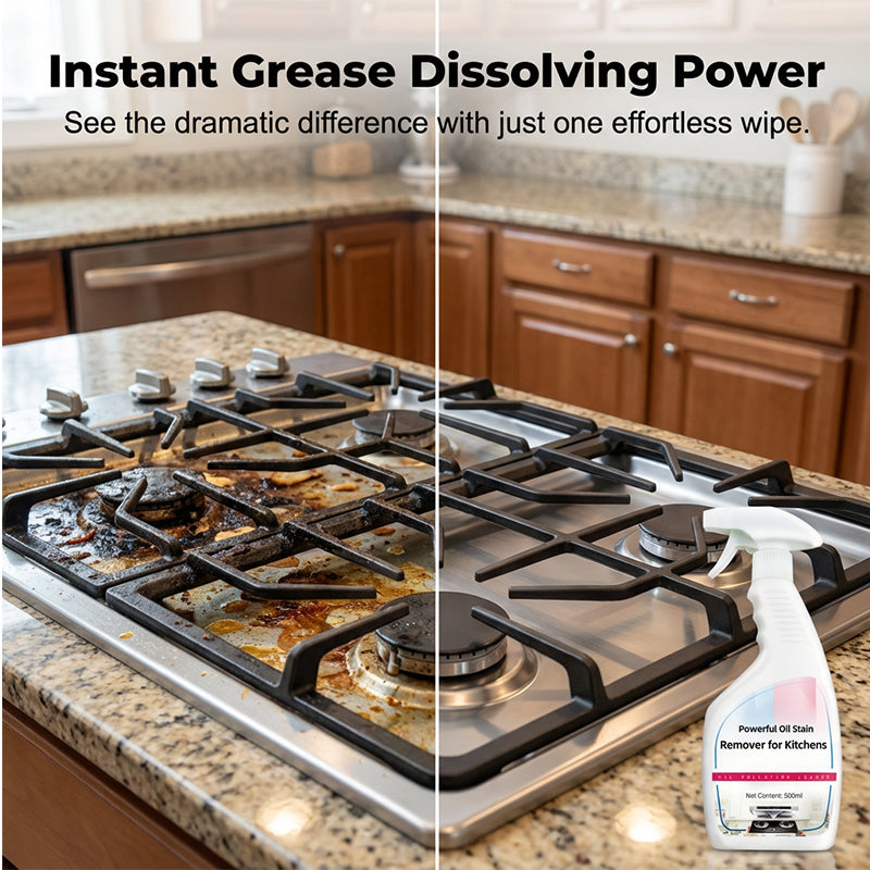 🧼Powerful Oil Stain Remover for Kitchens 🍳Tackle Tough Kitchen Grease Like A Pro✨