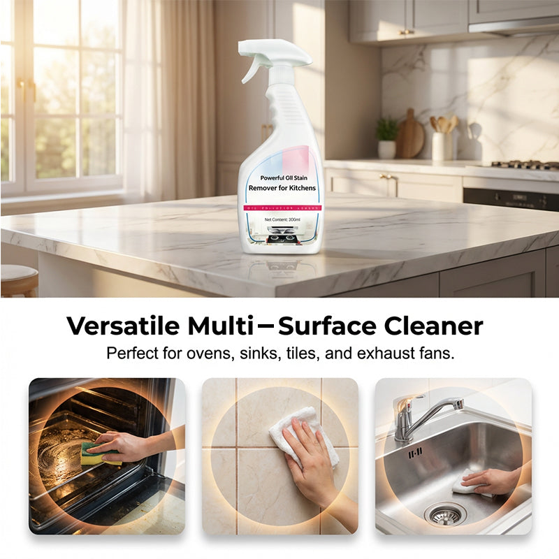 🧼Powerful Oil Stain Remover for Kitchens 🍳Tackle Tough Kitchen Grease Like A Pro✨