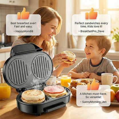 ⏳Limited-time 50% off⏰Multi-functional Griddle & Breakfast Maker🍳🍔🍞