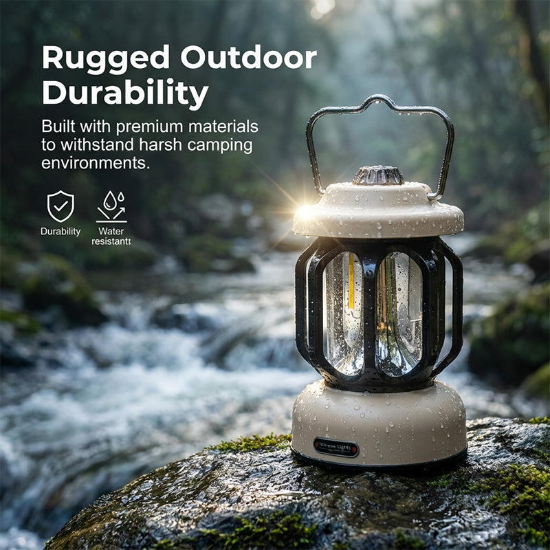 Stepless Dimming LED Camping Lantern 🔥 Light Up Your Adventure! 🌟