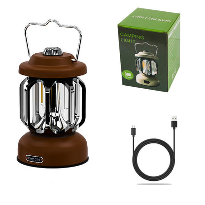 Stepless Dimming LED Camping Lantern 🔥 Light Up Your Adventure! 🌟