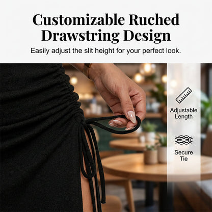 👗🔥Women's High Waisted Ruched Bodycon Skirt – Curve-Enhancing Chic Style ✨