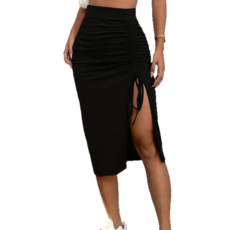 👗🔥Women's High Waisted Ruched Bodycon Skirt – Curve-Enhancing Chic Style ✨