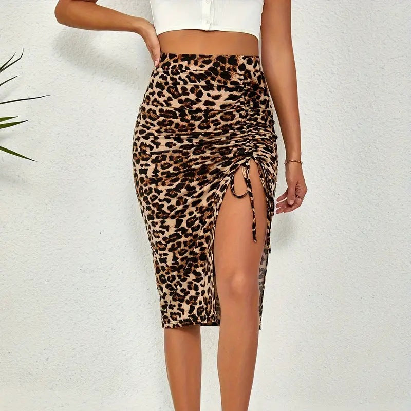 👗🔥Women's High Waisted Ruched Bodycon Skirt – Curve-Enhancing Chic Style ✨