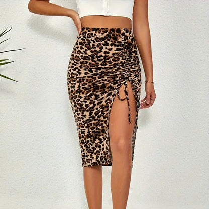 👗🔥Women's High Waisted Ruched Bodycon Skirt – Curve-Enhancing Chic Style ✨