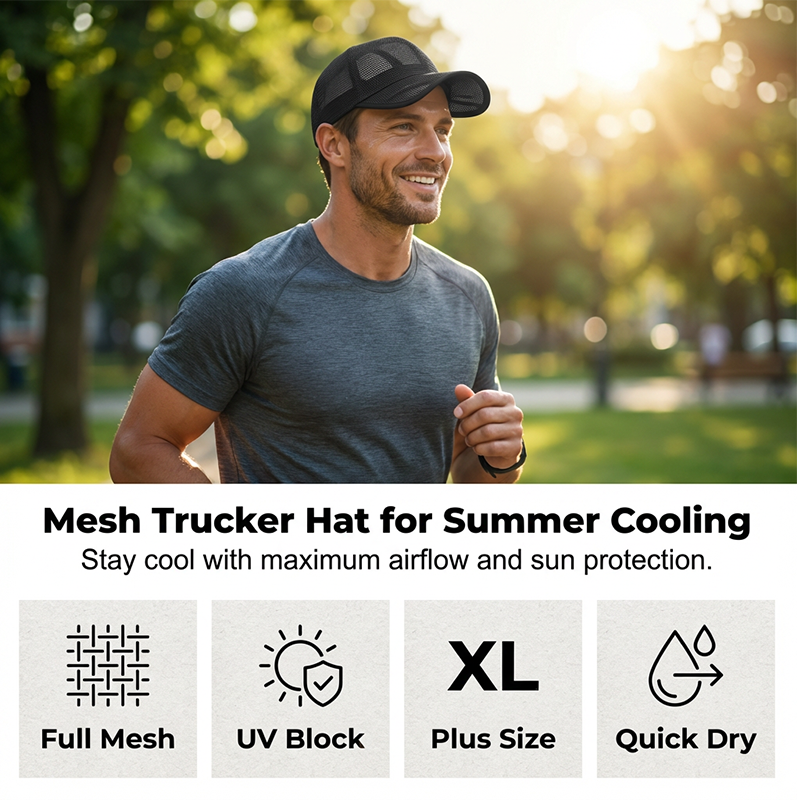 Breathable Mesh Baseball Cap ☀️ Stay Cool, Enjoy Full Protection 🏞️