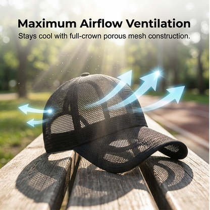 Breathable Mesh Baseball Cap ☀️ Stay Cool, Enjoy Full Protection 🏞️