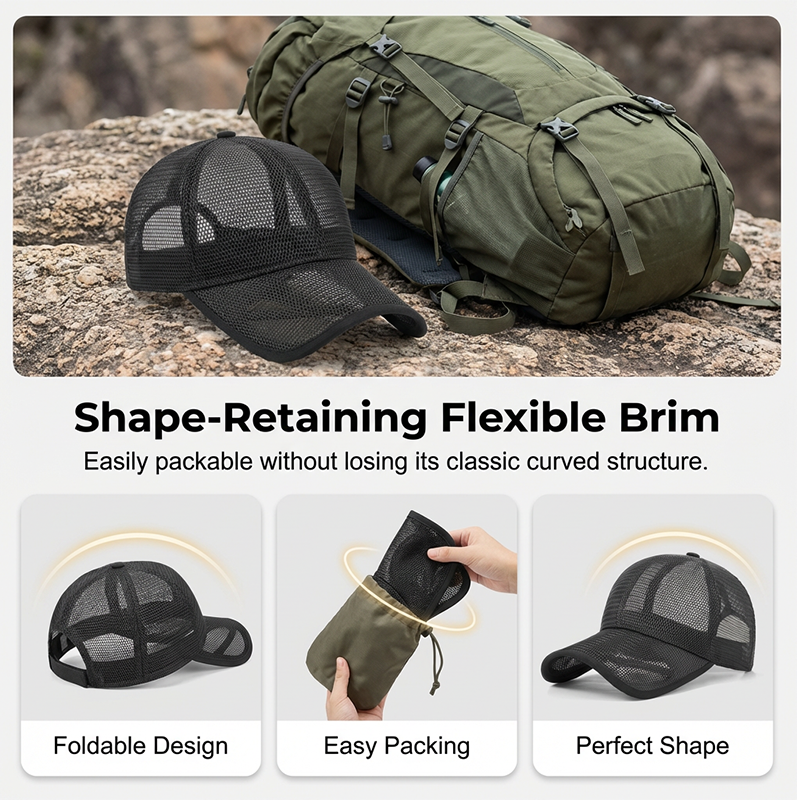 Breathable Mesh Baseball Cap ☀️ Stay Cool, Enjoy Full Protection 🏞️