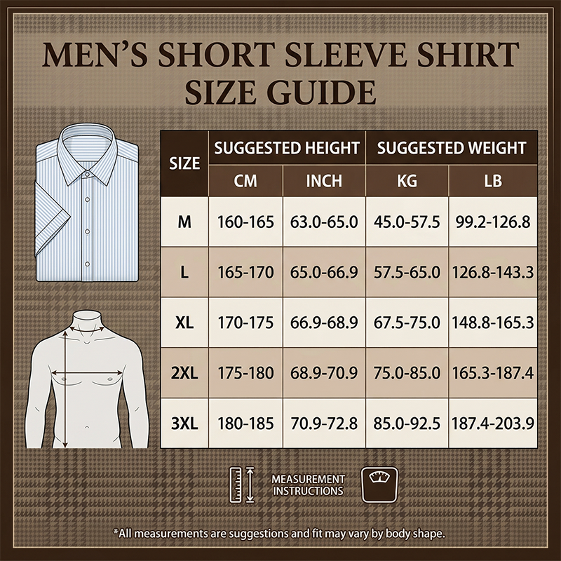 💼 Herren Stretch-Karo-Kurzarmhemd 👔 Scharf aussehen, bequem fühlen