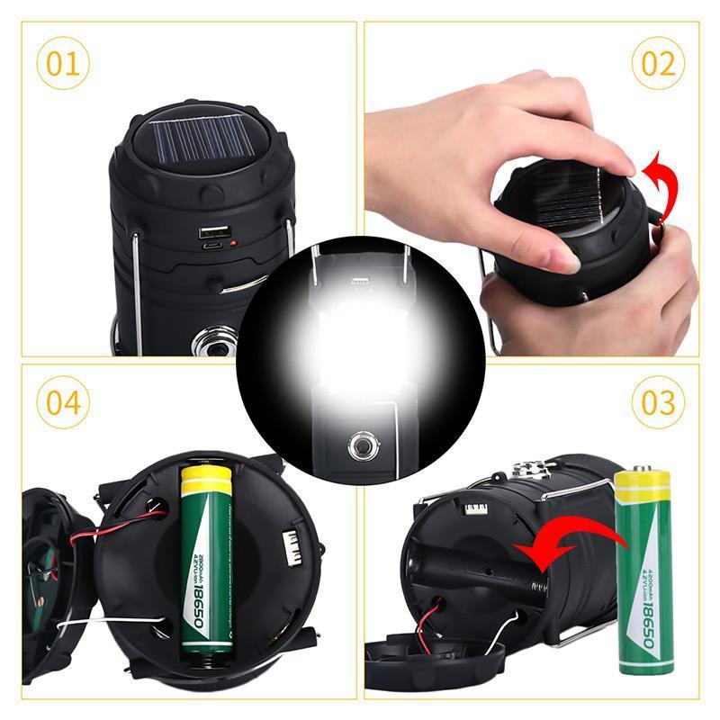 ⏳Limited-time 50% off⏰3-in-1 LED Flame Camping Lantern⛺🔦