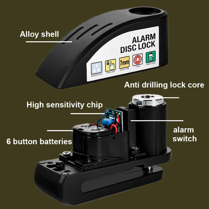 🔒 Motorcycle Anti-theft Alarm Disc Lock 🏍️The Ultimate Anti-Theft Lock