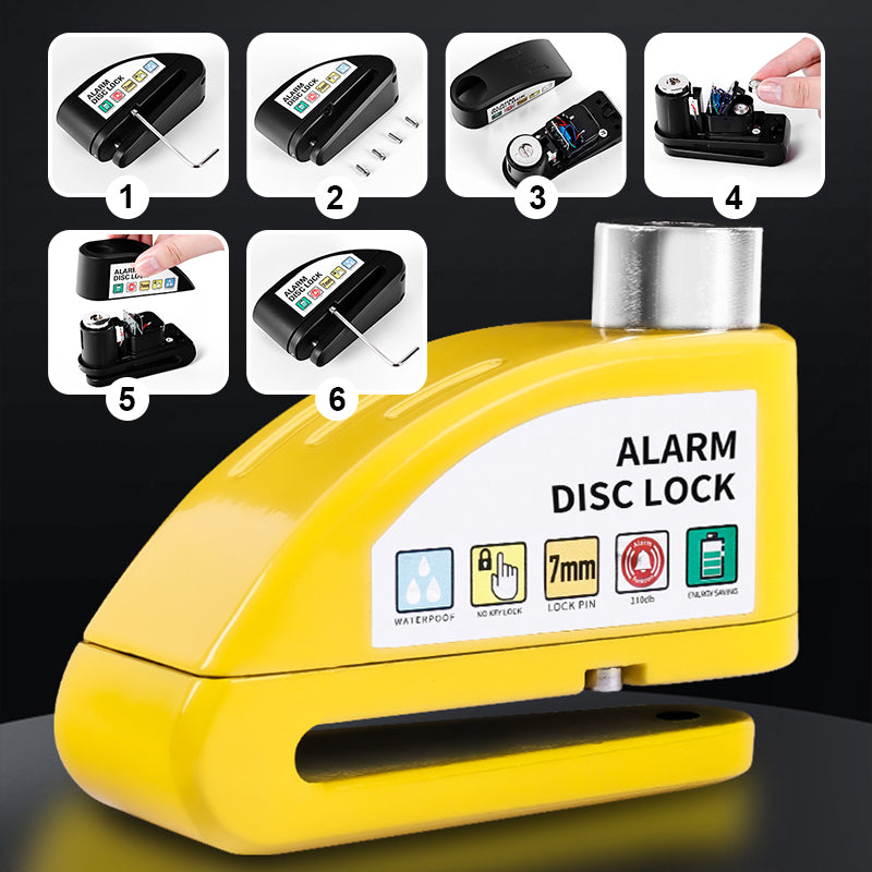 🔒 Motorcycle Anti-theft Alarm Disc Lock 🏍️The Ultimate Anti-Theft Lock