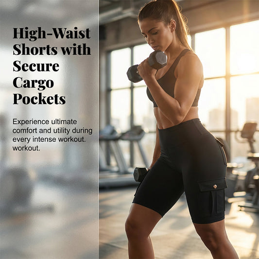 🥳2026 HOT SALE🥳💞50K+ SOLD!💥🧘‍♀️🍑 50% OFF! High‑Waist Butt‑Lifting Shorts – 4‑way stretch, squat‑proof. Pockets for phone & keys. Gentle tummy control, all‑day comfort. Your workout bestie. 🩳✨