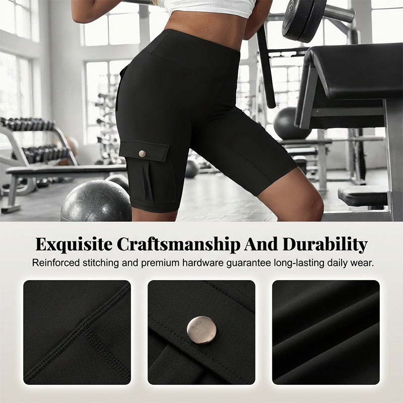 🥳2026 HOT SALE🥳💞50K+ SOLD!💥🧘‍♀️🍑 50% OFF! High‑Waist Butt‑Lifting Shorts – 4‑way stretch, squat‑proof. Pockets for phone & keys. Gentle tummy control, all‑day comfort. Your workout bestie. 🩳✨