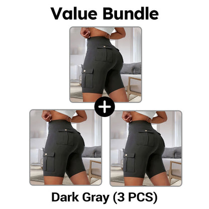 🥳2026 HOT SALE🥳💞50K+ SOLD!💥🧘‍♀️🍑 50% OFF! High‑Waist Butt‑Lifting Shorts – 4‑way stretch, squat‑proof. Pockets for phone & keys. Gentle tummy control, all‑day comfort. Your workout bestie. 🩳✨