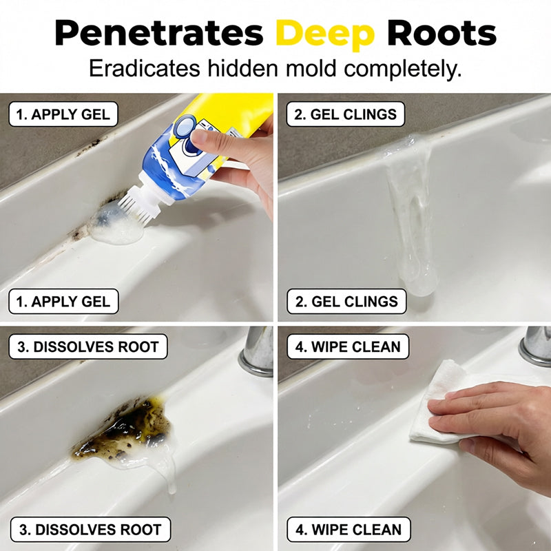 🧼Deep-Cleaning Mold Stain Remover Gel for Home Use💧Erase Mold Stains Effortlessly💪