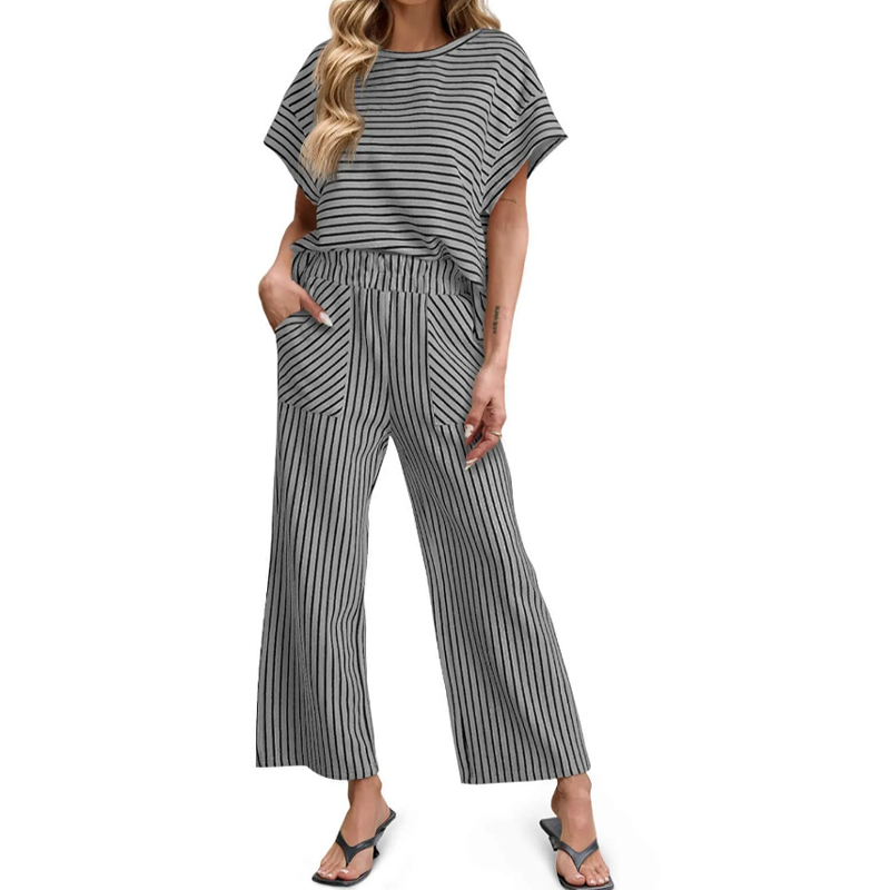 Women's Striped 2-Piece Lounge Set 🌟The Perfect Lounge Set🛋️✨