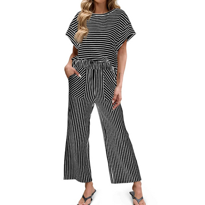 Women's Striped 2-Piece Lounge Set 🌟The Perfect Lounge Set🛋️✨