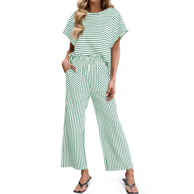 Women's Striped 2-Piece Lounge Set 🌟The Perfect Lounge Set🛋️✨
