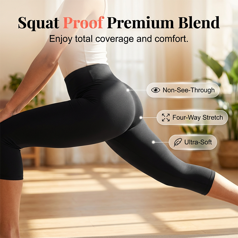 🌟Stretchy Tummy Control Yoga Capris for Women💪 Unleash Your Confidence✨