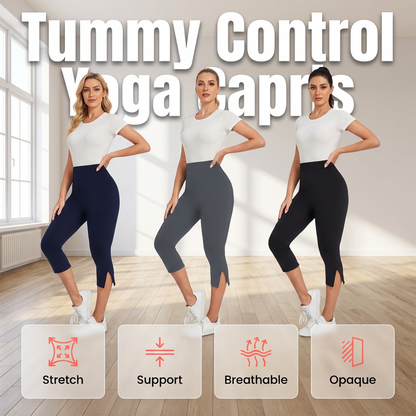 🌟Stretchy Tummy Control Yoga Capris for Women💪 Unleash Your Confidence✨