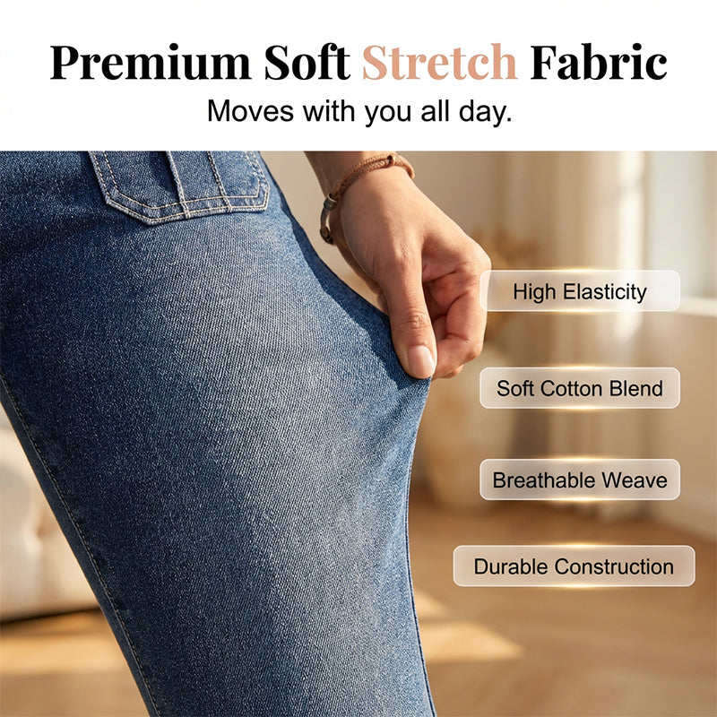 👖Women's Slim Fit Stretch Denim Capri Pants – Comfort & Style In One! ✨