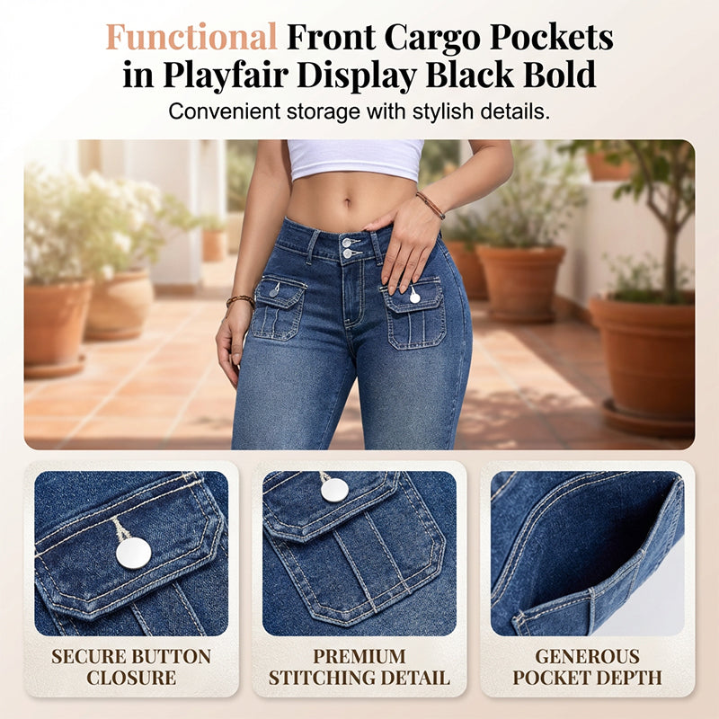 👖Women's Slim Fit Stretch Denim Capri Pants – Comfort & Style In One! ✨