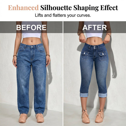 👖Women's Slim Fit Stretch Denim Capri Pants – Comfort & Style In One! ✨