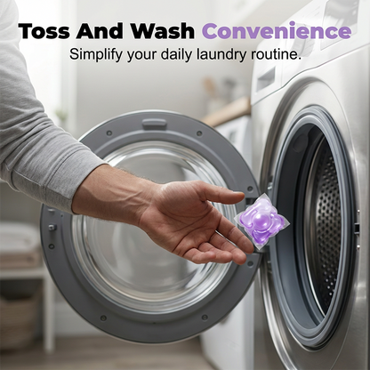 🌸🧺5-in-1 White Musk Laundry Detergent Pods (80PCS)✨ Say Goodbye to Stains